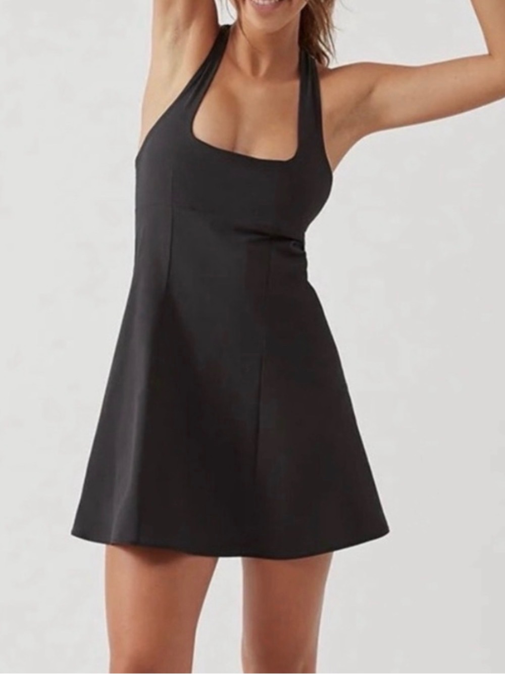 Outdoor Voices Black Cross-Back Dress Medium